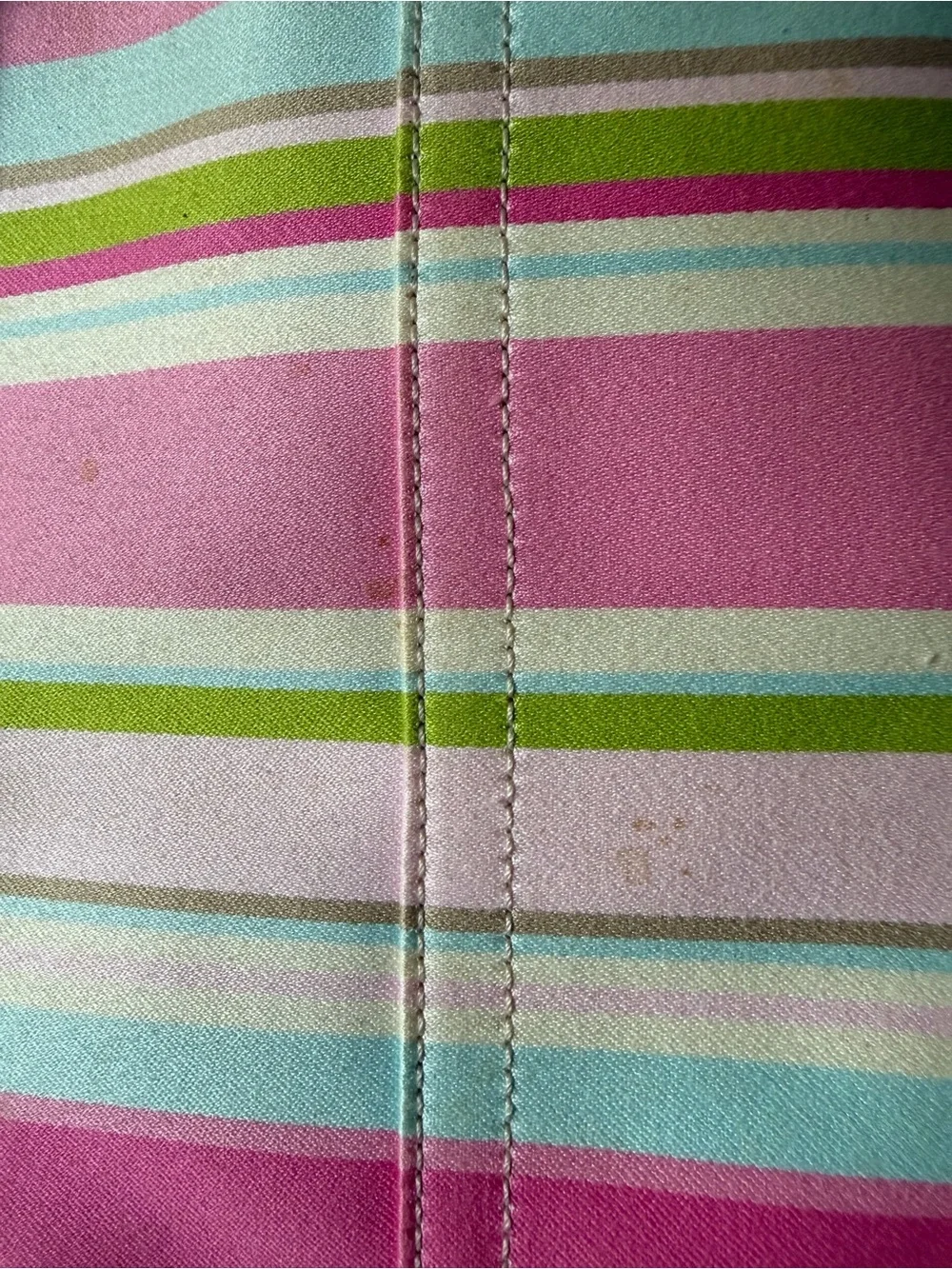 Coach Vintage 2005 Hamptons Pastel Multicolor Stripe Shoulder Tote Bag